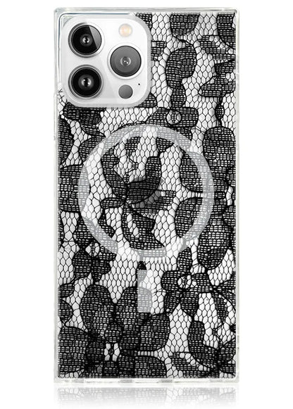SQUARE® Black Lace iPhone Case