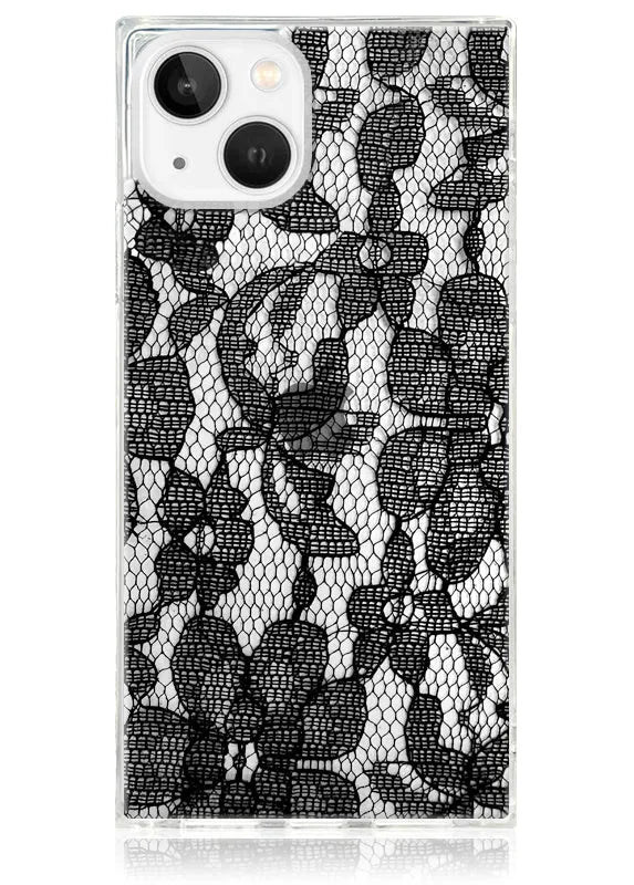 SQUARE® Black Lace iPhone Case
