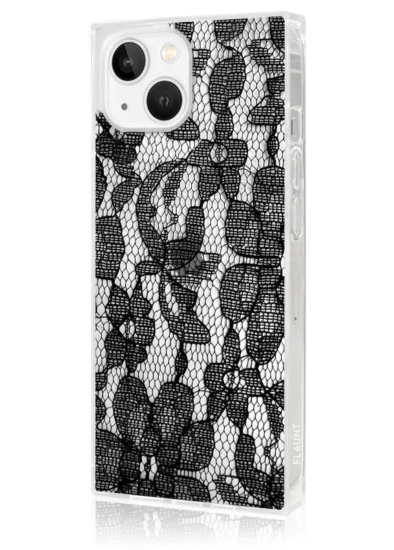 SQUARE® Black Lace iPhone Case