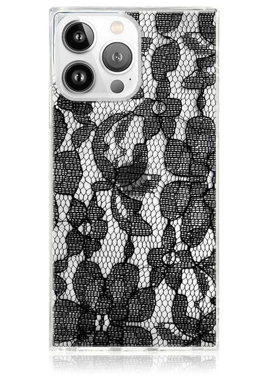 SQUARE® Black Lace iPhone Case