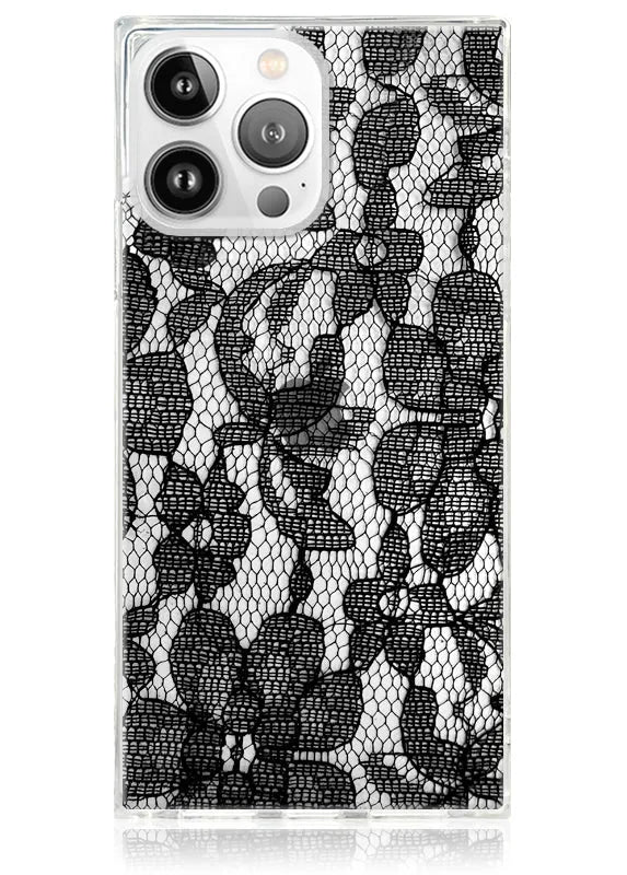 SQUARE® Black Lace iPhone Case