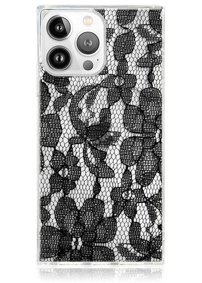 SQUARE® Black Lace iPhone Case