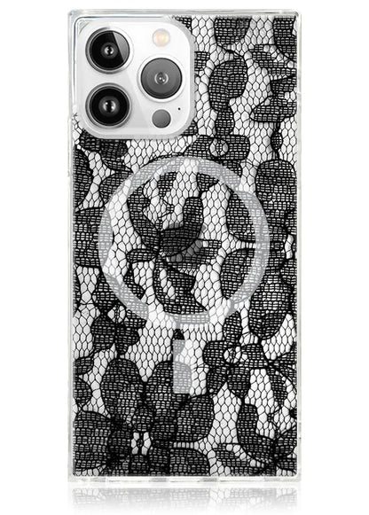SQUARE® Black Lace iPhone Case