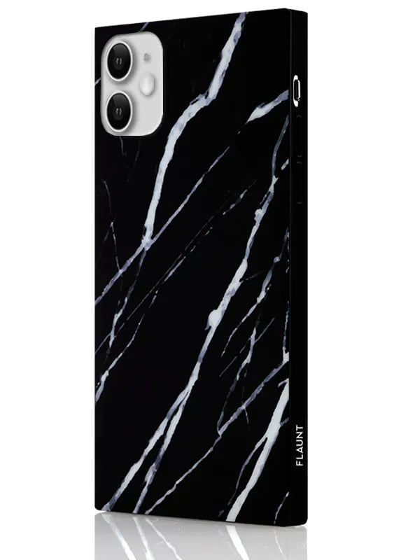 SQUARE® Black Marble iPhone Case