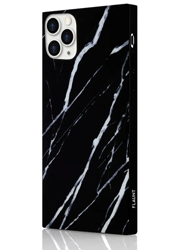 SQUARE® Black Marble iPhone Case
