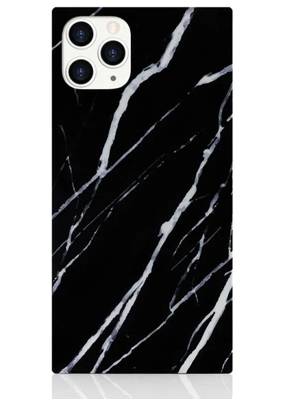 SQUARE® Black Marble iPhone Case