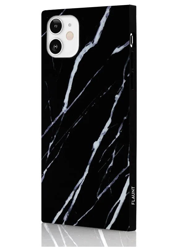 SQUARE® Black Marble iPhone Case