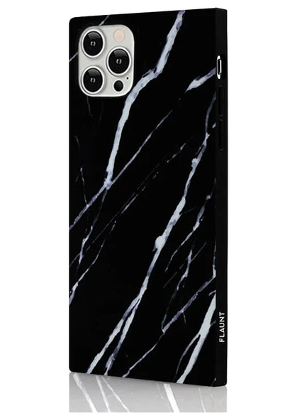 SQUARE® Black Marble iPhone Case
