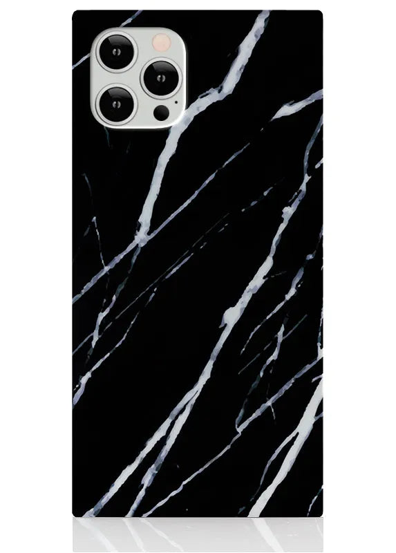 SQUARE® Black Marble iPhone Case