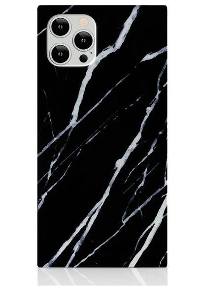 SQUARE® Black Marble iPhone Case
