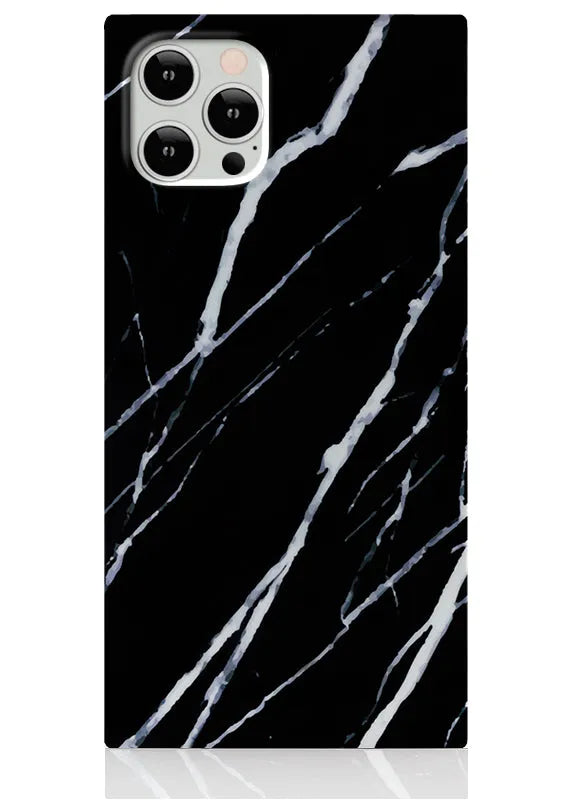 SQUARE® Black Marble iPhone Case