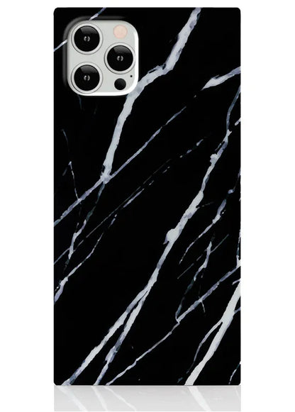 SQUARE® Black Marble iPhone Case