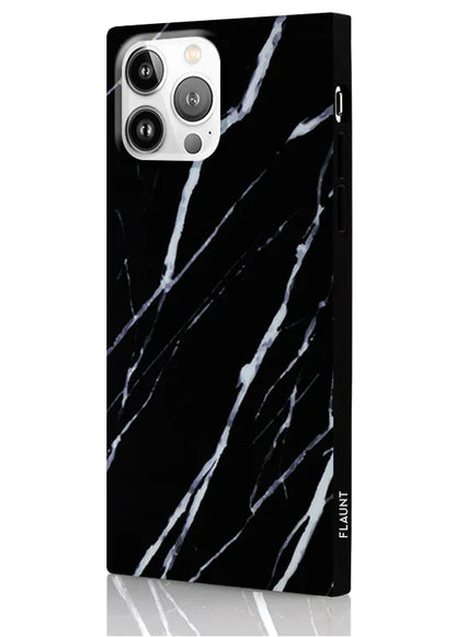 SQUARE® Black Marble iPhone Case