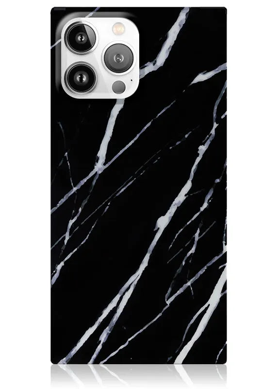 SQUARE® Black Marble iPhone Case