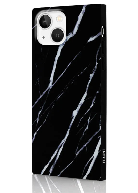 SQUARE® Black Marble iPhone Case