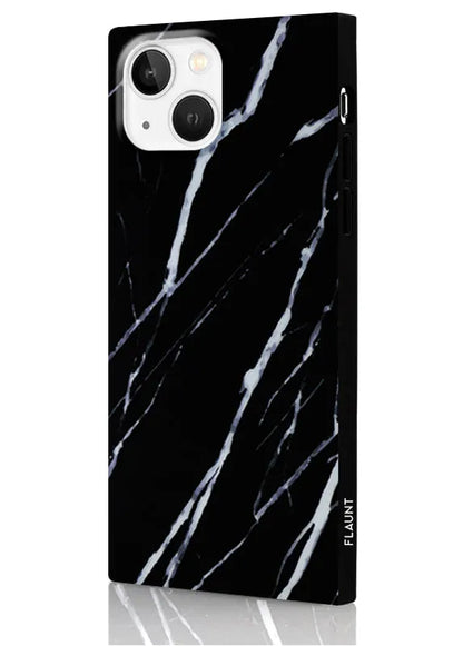 SQUARE® Black Marble iPhone Case