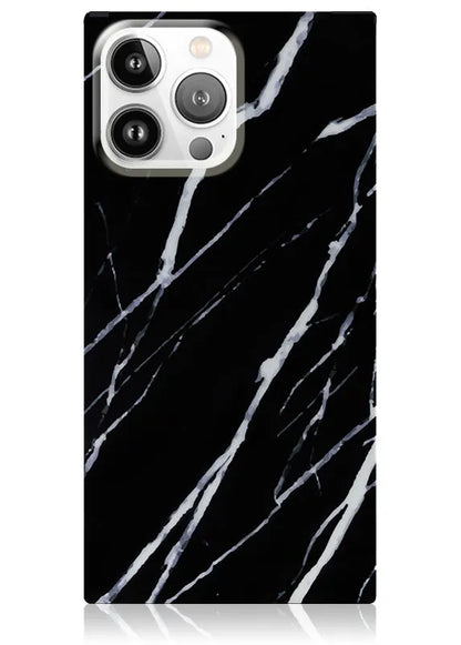 SQUARE® Black Marble iPhone Case