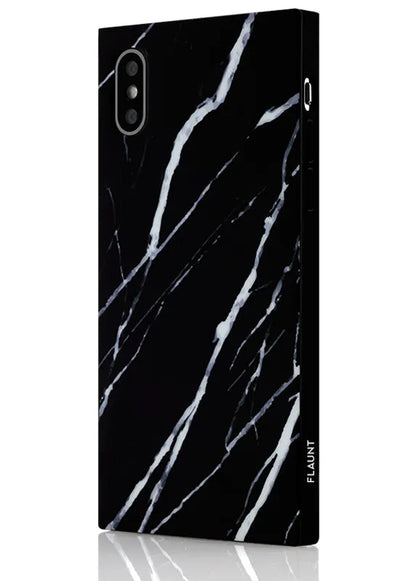 SQUARE® Black Marble iPhone Case
