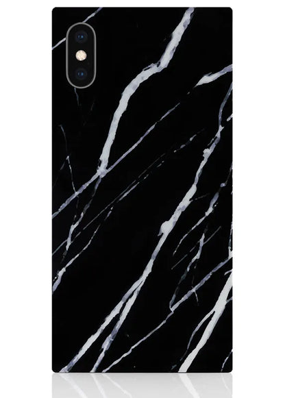 SQUARE® Black Marble iPhone Case