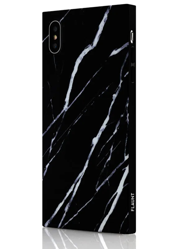 SQUARE® Black Marble iPhone Case