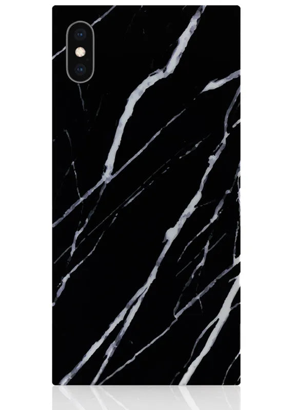 SQUARE® Black Marble iPhone Case