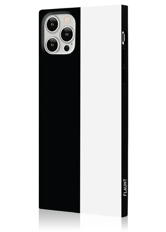SQUARE® Black and White Colorblock iPhone Case