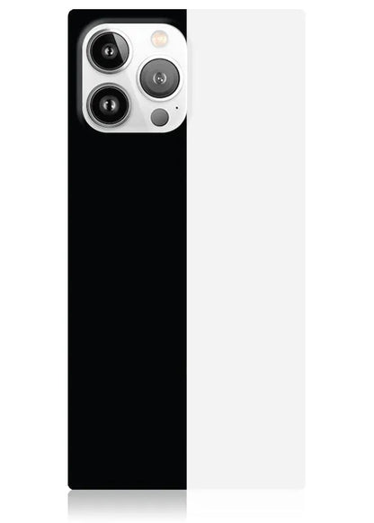 SQUARE® Black and White Colorblock iPhone Case