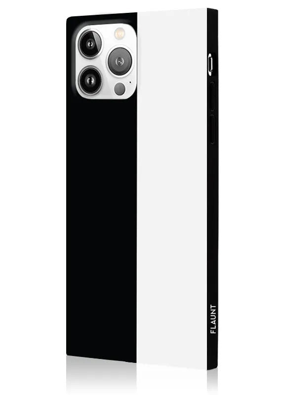 SQUARE® Black and White Colorblock iPhone Case