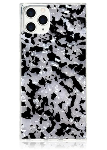 SQUARE® Black & White Tortoise Shell iPhone Case