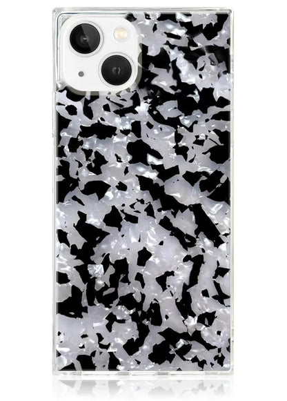 SQUARE® Black & White Tortoise Shell iPhone Case