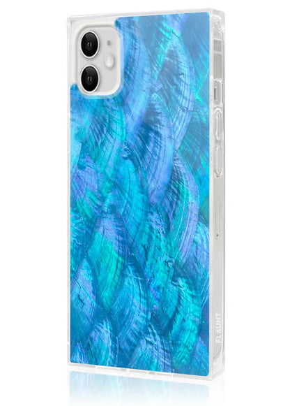 SQUARE® Blue Mother of Pearl iPhone Case