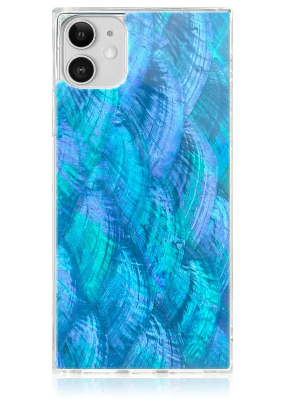 SQUARE® Blue Mother of Pearl iPhone Case