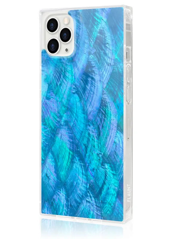 SQUARE® Blue Mother of Pearl iPhone Case