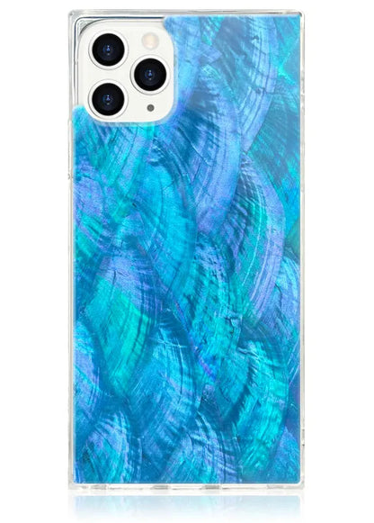 SQUARE® Blue Mother of Pearl iPhone Case