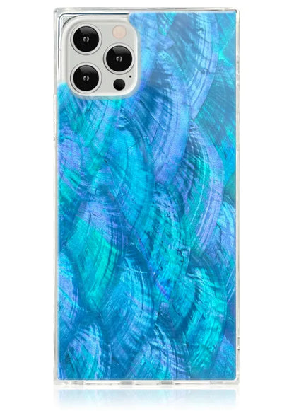 SQUARE® Blue Mother of Pearl iPhone Case