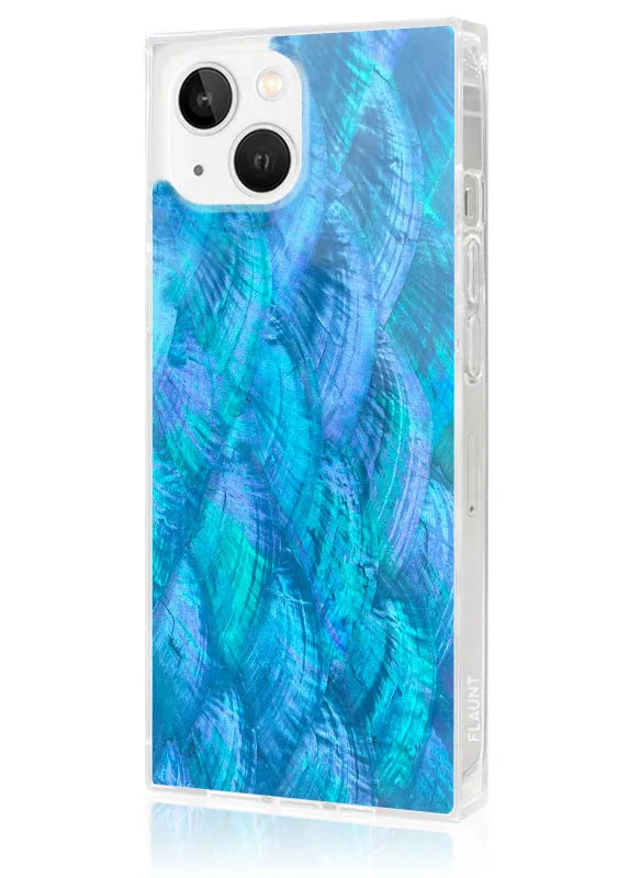SQUARE® Blue Mother of Pearl iPhone Case
