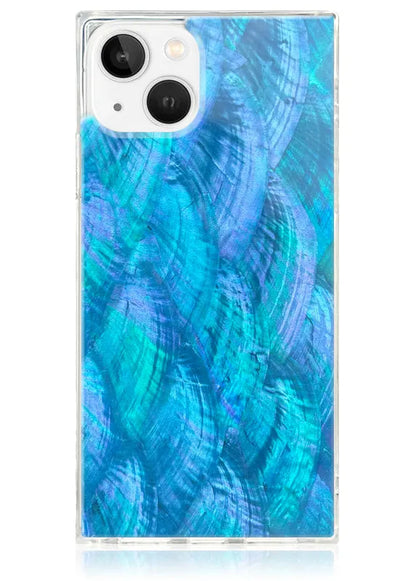 SQUARE® Blue Mother of Pearl iPhone Case