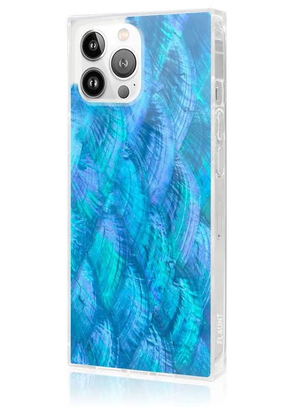 SQUARE® Blue Mother of Pearl iPhone Case