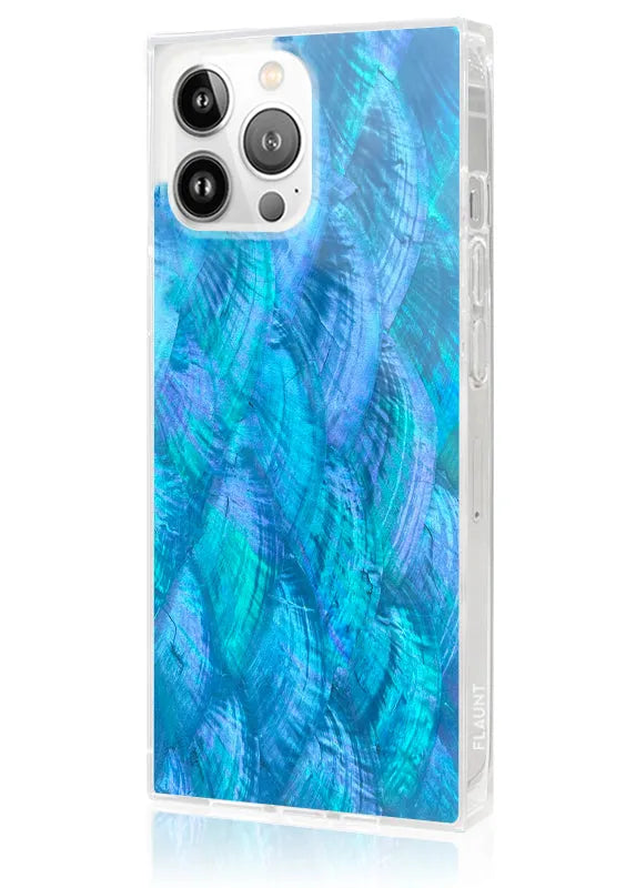 SQUARE® Blue Mother of Pearl iPhone Case