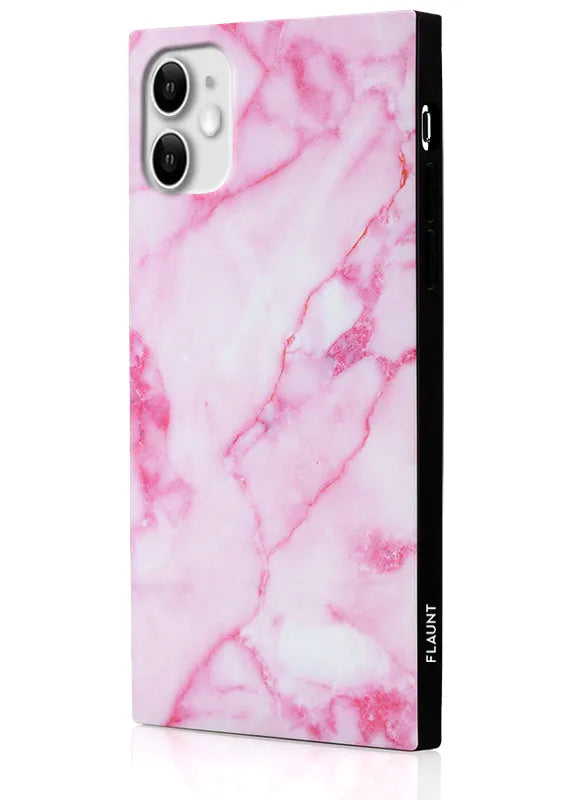 SQUARE® Pink Marble iPhone Case