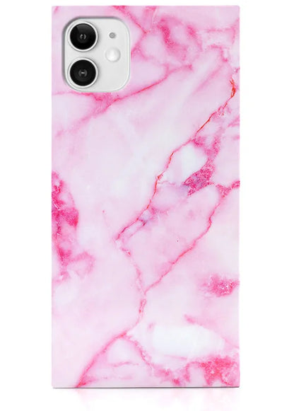 SQUARE® Pink Marble iPhone Case