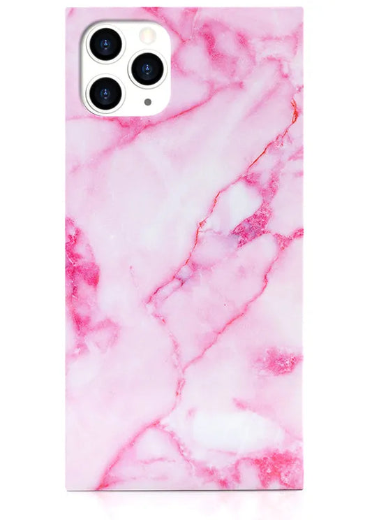 SQUARE® Pink Marble iPhone Case