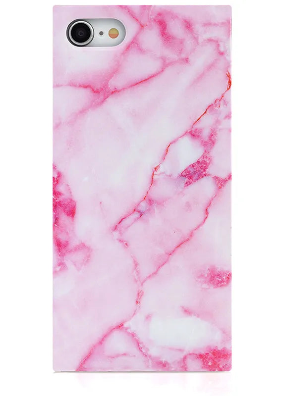 SQUARE® Pink Marble iPhone Case