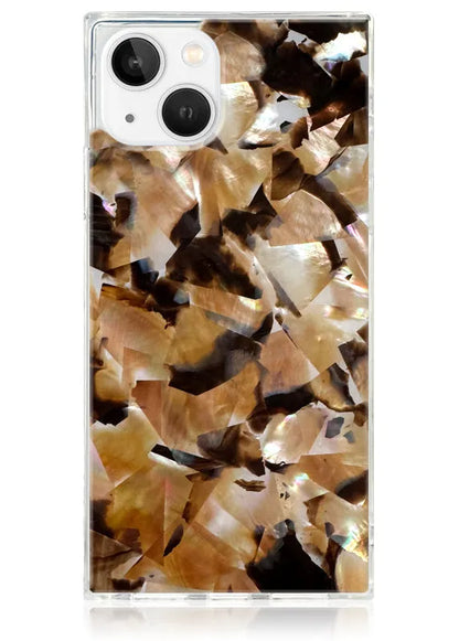 SQUARE® Brown Abalone Shell iPhone Case