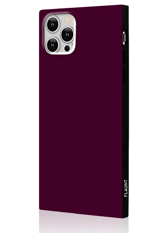 SQUARE® Burgundy iPhone Case