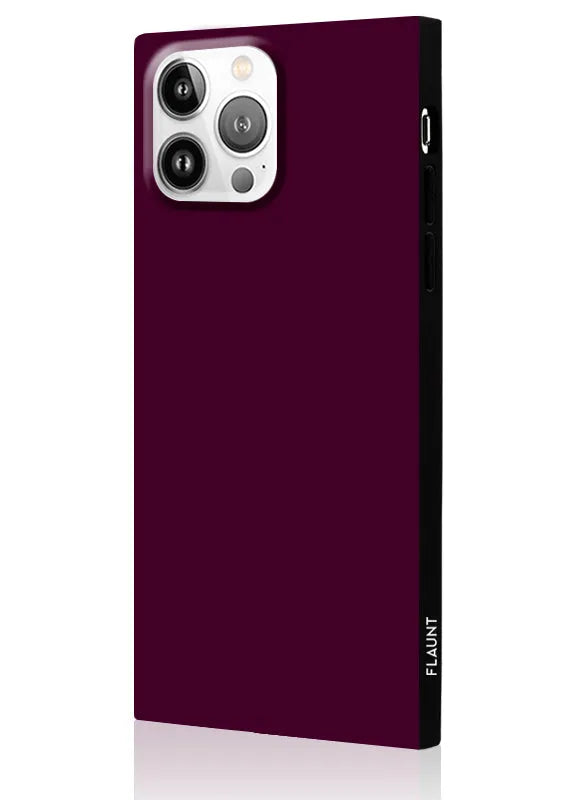 SQUARE® Burgundy iPhone Case