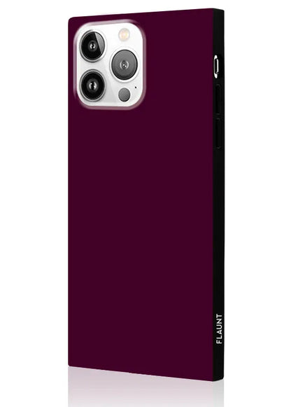 SQUARE® Burgundy iPhone Case