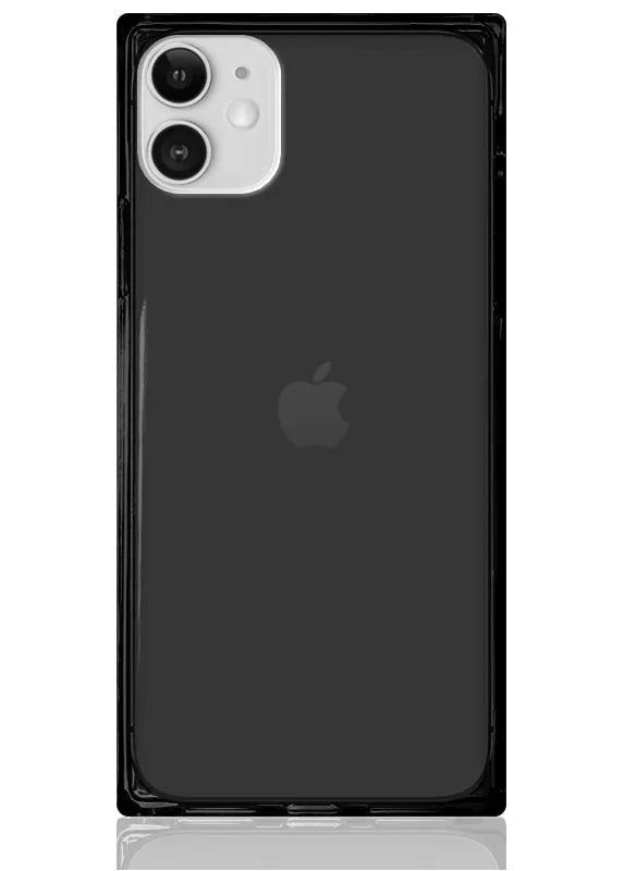 SQUARE® Clear Black iPhone Case