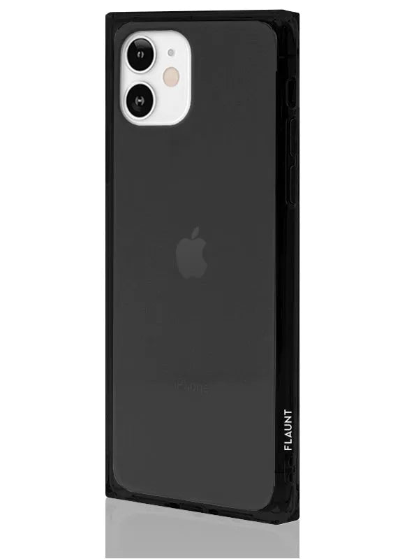 SQUARE® Clear Black iPhone Case