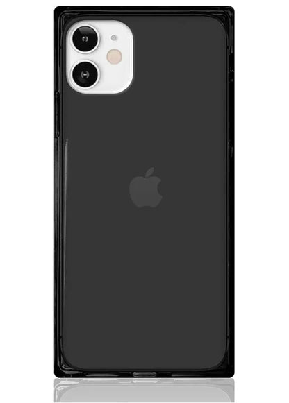 SQUARE® Clear Black iPhone Case
